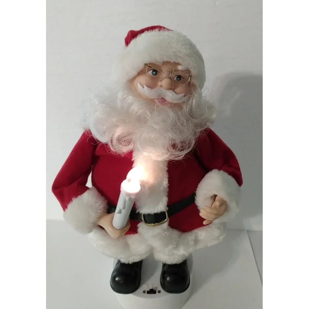 VTG Mr Santa Favorite Folks Music & Illuminated Figurine 15